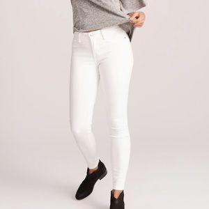 Abercrombie and Fitch White Jeans
